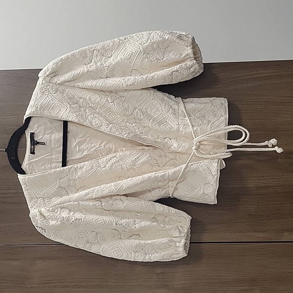 Maje-Lichet Sequined Tie-Waist Top-Size Small - Picture 7 of 17